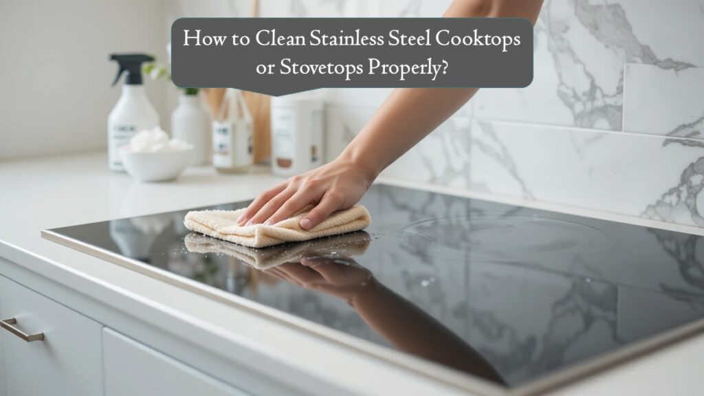 Clean Stainless Steel Cooktops or Stovetops Properly