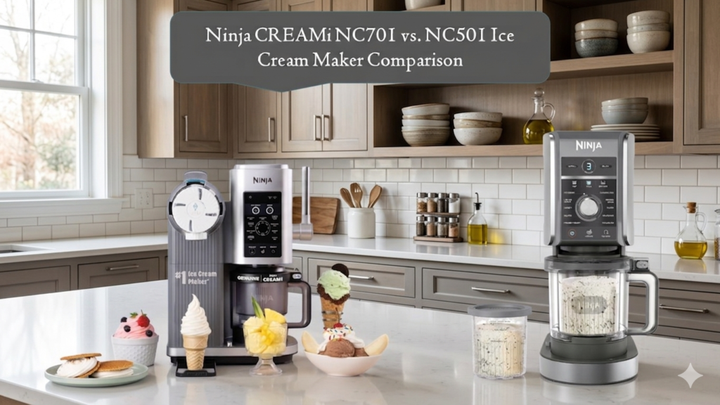 Ninja CREAMi NC701 vs. NC501 Ice Cream Maker Comparison